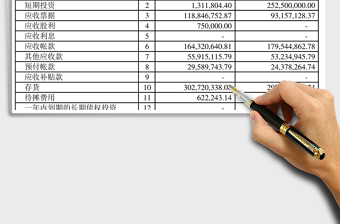 2025简约资产负债表excel模板