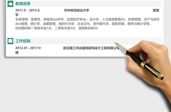 2025年行政人事表格求职简历