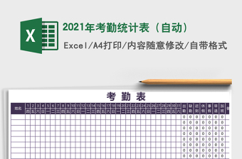 2025年考勤统计表（自动）