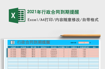 2025合同行政excel表格大全