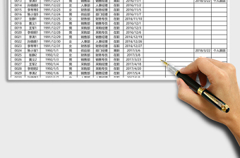 2025年人力资源考勤管理套表