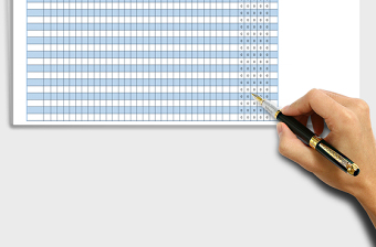 2025年考勤表（日期自动更新-自动统计）