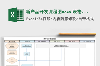 新产品开发流程图excel模板