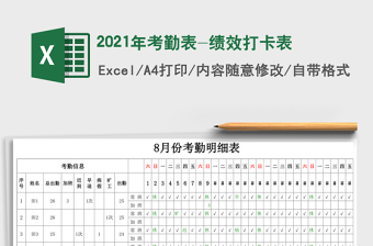 2025年考勤表-绩效打卡表