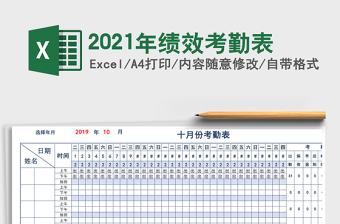 2025年绩效考勤表