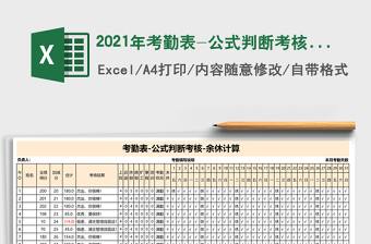 2025考勤核算公式大全excel表格