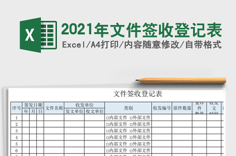 2025年文件签收登记表