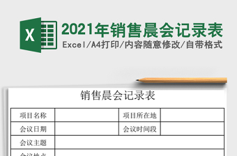 2025年销售晨会记录表