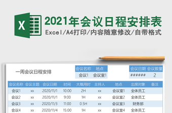 2025年会议日程安排表