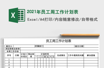 2025年员工周工作计划表