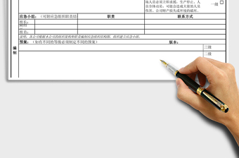 2025年应急预案管理表