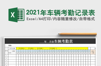 2025年车辆考勤记录表