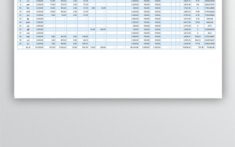 工资表excel模板