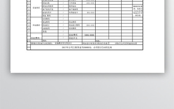 公司资金预算计划表格免费下载