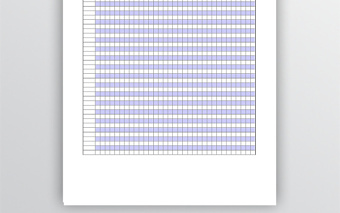 简洁蓝色工厂考勤表