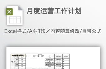 运营日报表excel