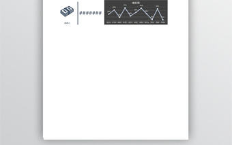 图表模板财务收入同期分析一览图