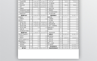 最新财务报表模板excel表格