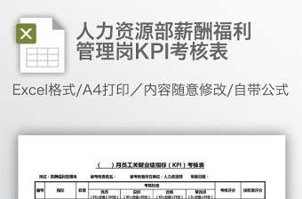 人力资源部常用表单