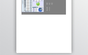 月报利润分析表饼状图excel表格下载