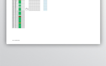 会议考勤管理表大规模分部门统计分析表