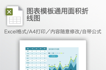 图表模板通用面积折线图免费下载