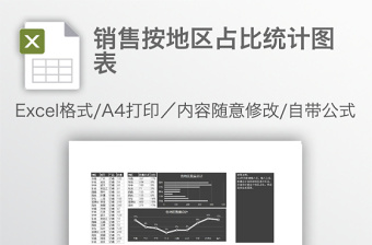 销售按地区占比统计图表免费下载