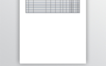 公司采购入库单通用表格模版